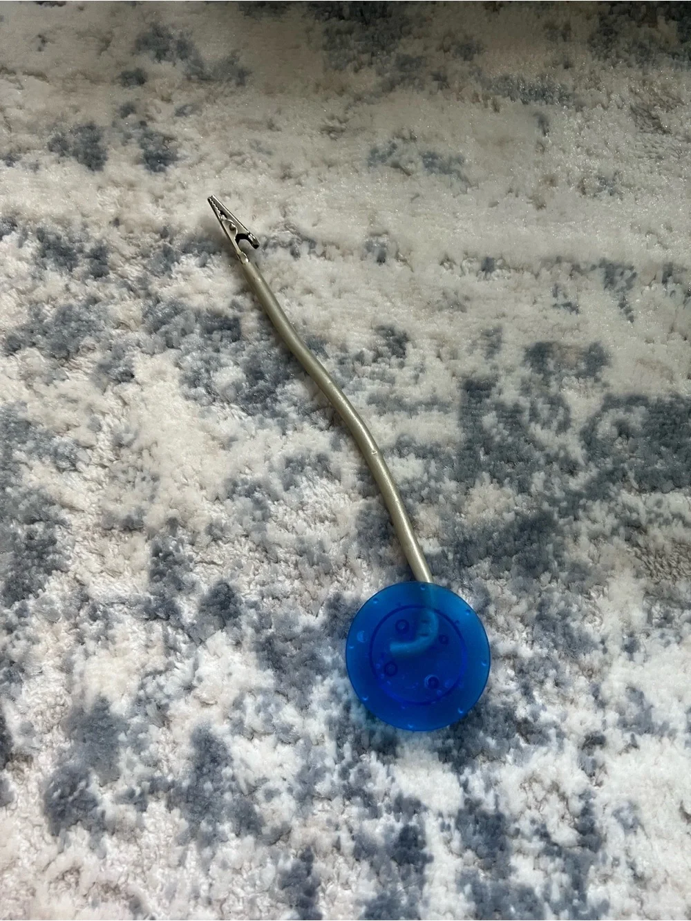 Blue Photo/Note Clip Stand - Blue and Gray